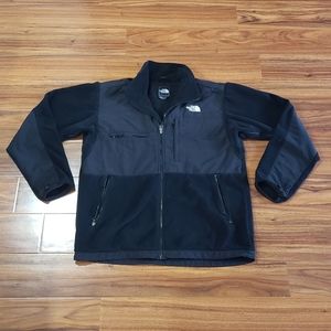 The North Face Fleece Jacket Polartec Denali Black Zip Up Mens Large